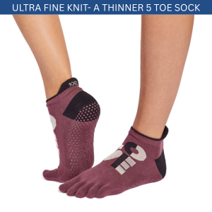 ToeSox Full Toe Low Rise Grip Socks