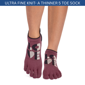 ToeSox Full Toe Low Rise Grip Socks