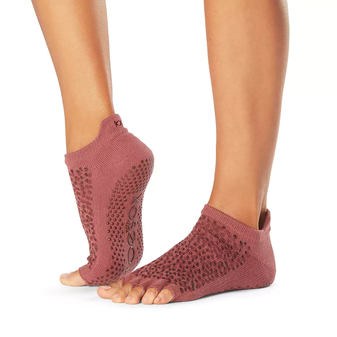 ToeSox Half Toe Low Rise Grip Socks