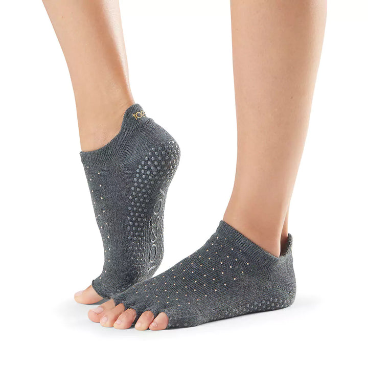 ToeSox Half Toe Low Rise Grip Socks