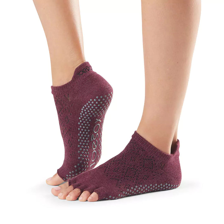 ToeSox Half Toe Low Rise Grip Socks