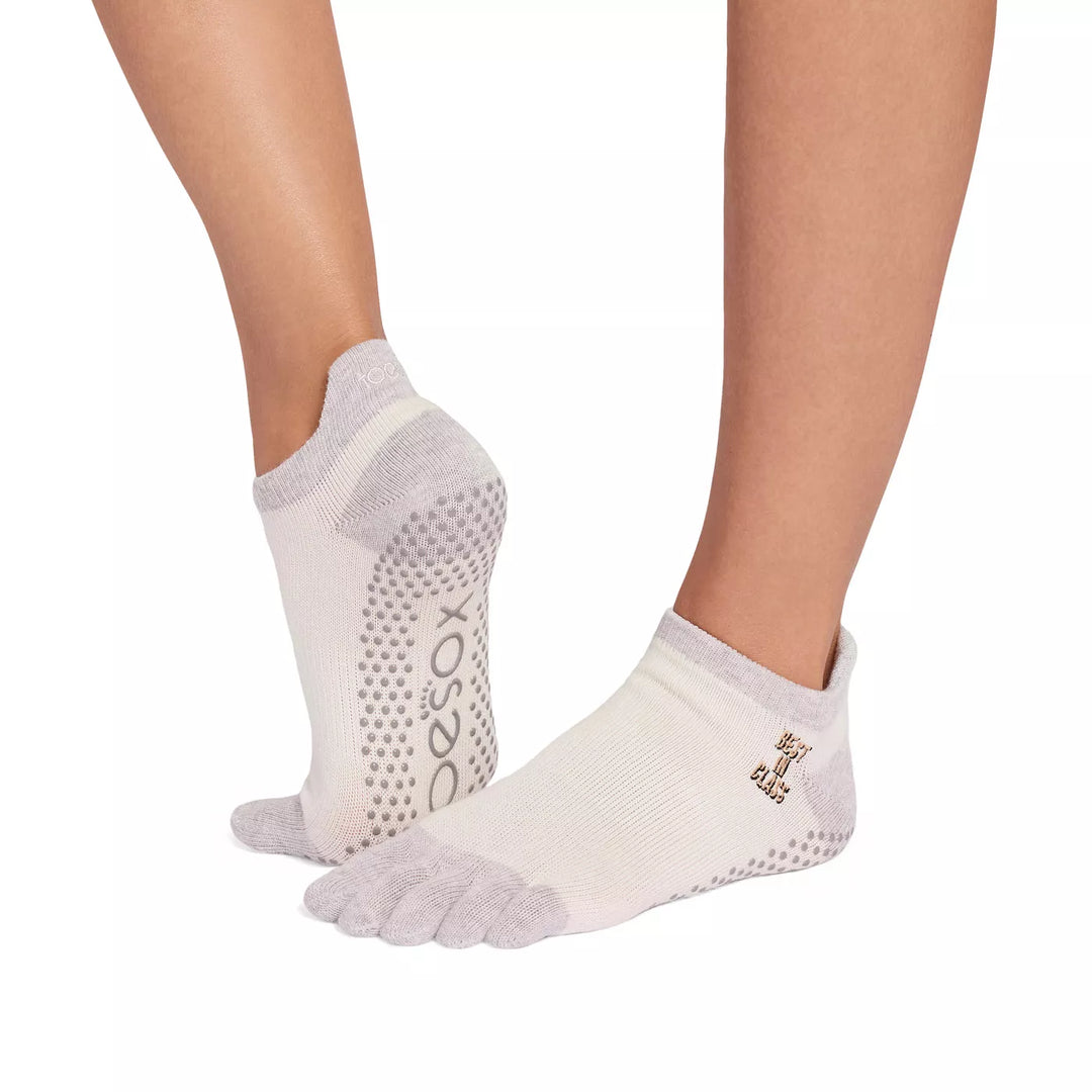 ToeSox Full Toe Low Rise Grip Socks