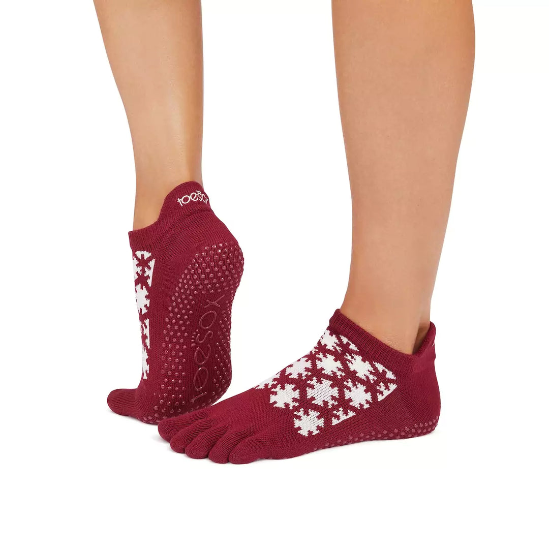 ToeSox Full Toe Low Rise Grip Socks