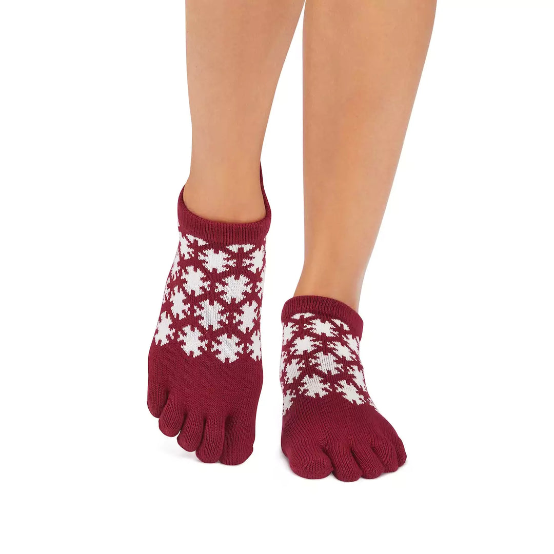 ToeSox Full Toe Low Rise Grip Socks