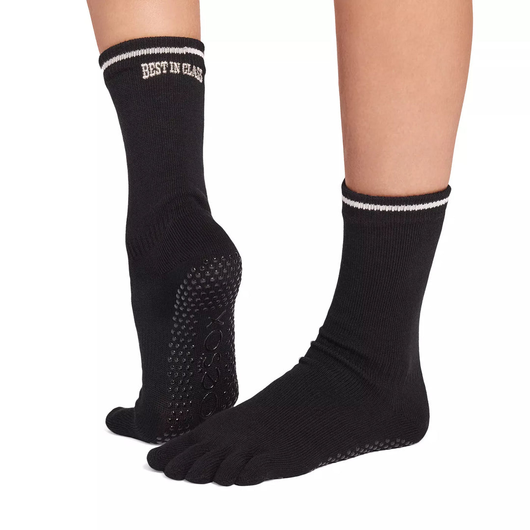 ToeSox Full Toe Crew Grip Socks