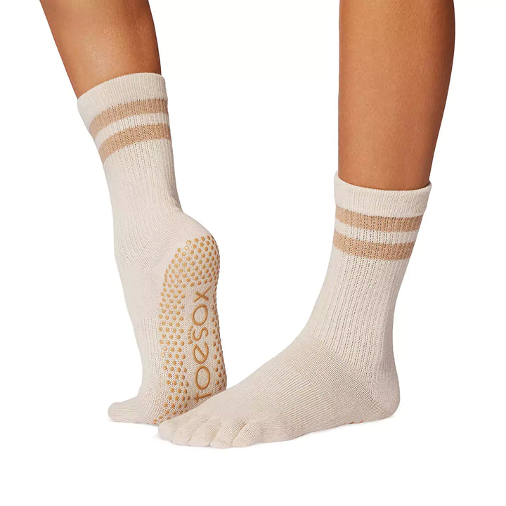 ToeSox Full Toe Crew Grip Socks