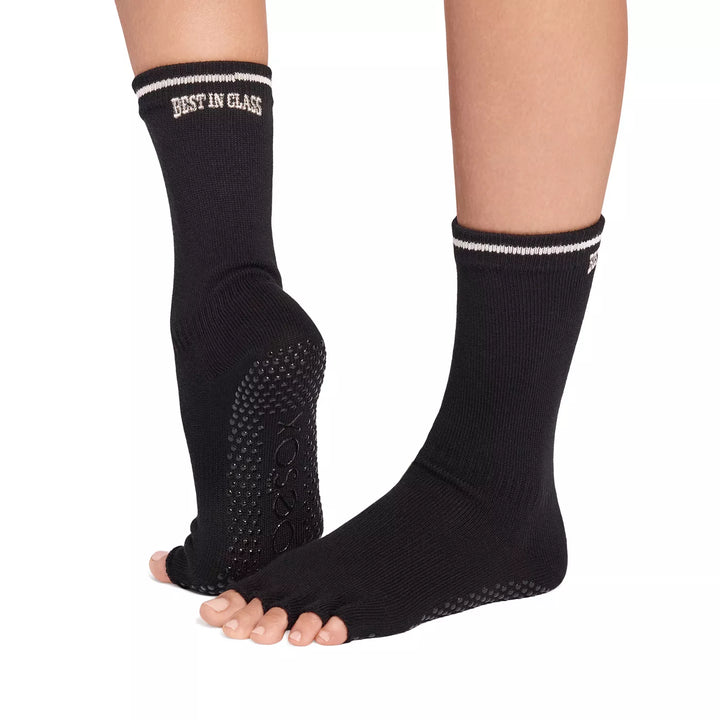 ToeSox Half Toe Crew Grip Socks