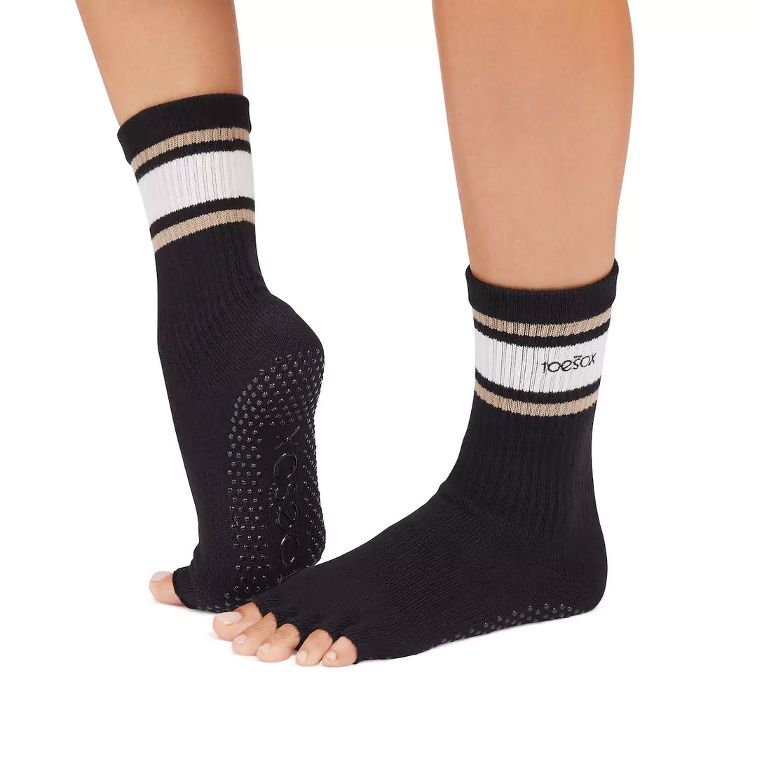 ToeSox Half Toe Crew Grip Socks