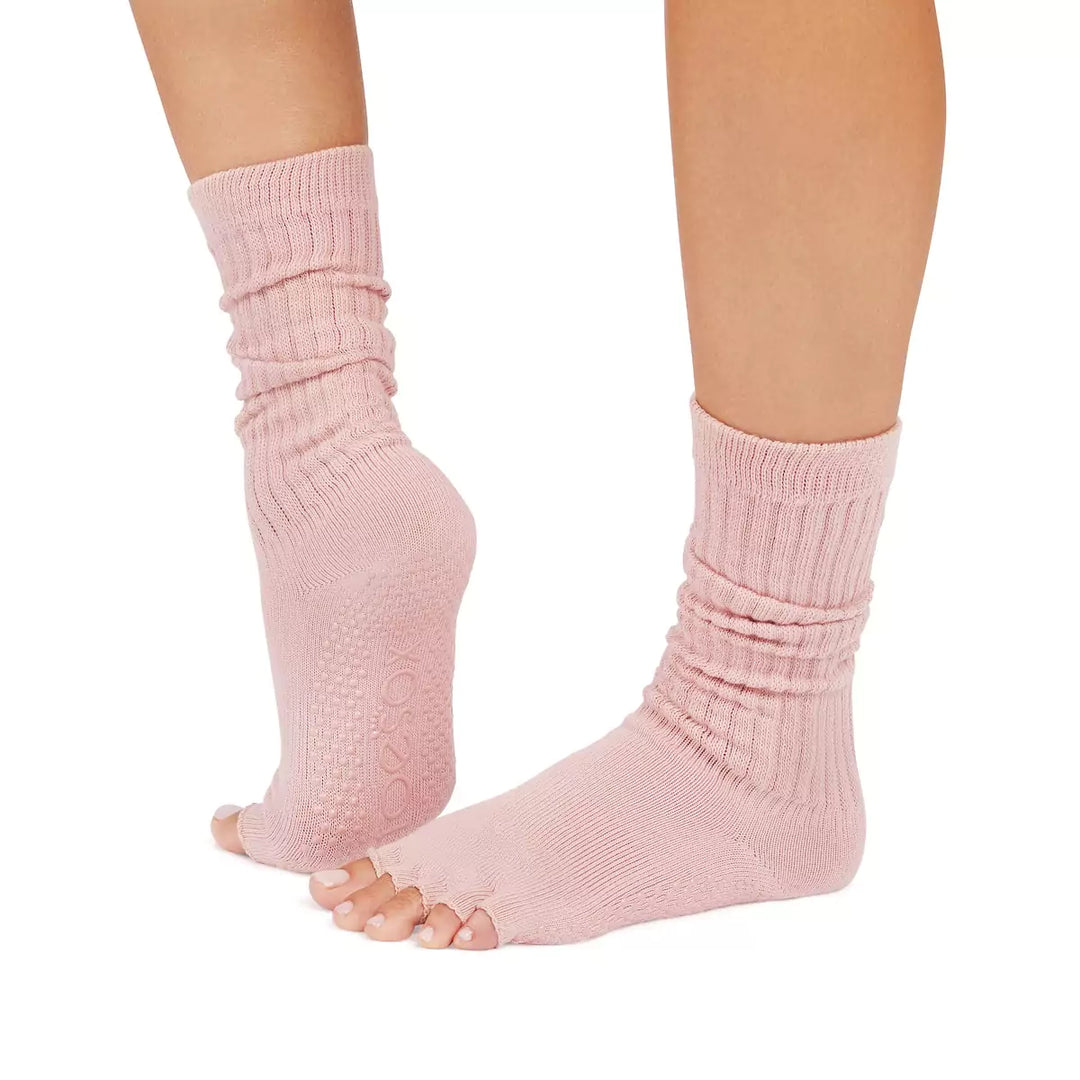 ToeSox Half Toe Slouch Grip Socks