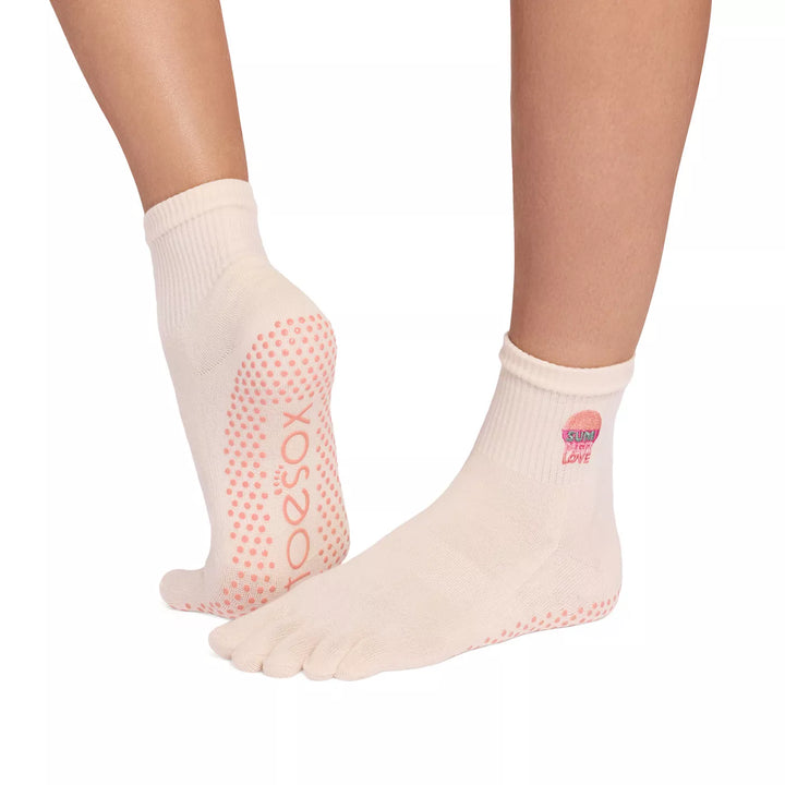 ToeSox Melody Ultra Fine Knit Grip Socks | Full Toe