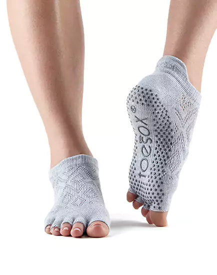 ToeSox Half Toe Low Rise Grip Socks