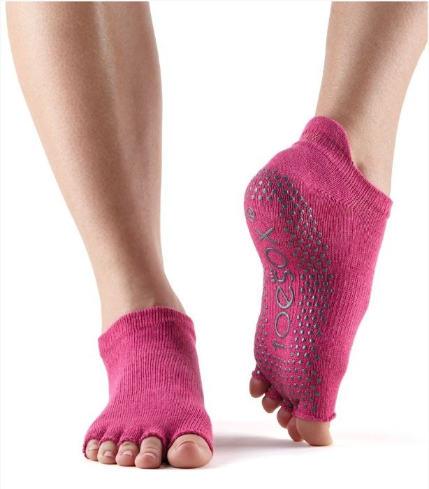 ToeSox Half Toe Low Rise Grip Socks