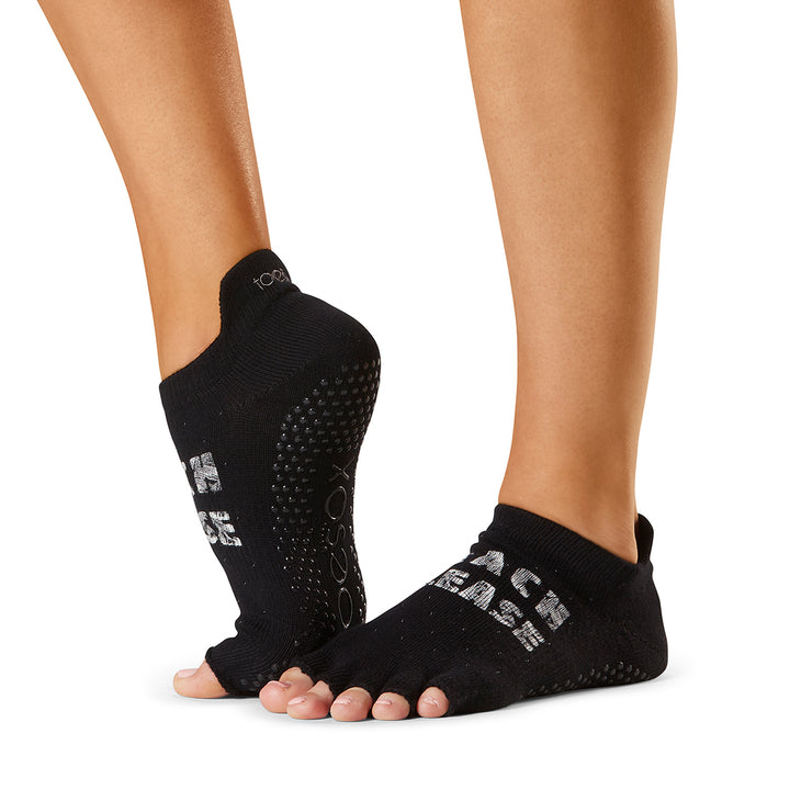 ToeSox Half Toe Low Rise Grip Socks